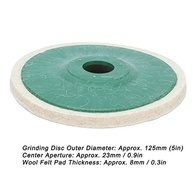 Disco de Polimento de Feltro de Lã 5" - 2 Peças - Almofada Redonda para Moedor de Ângulo - imagem 4