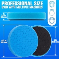 Almofada de Polimento Azul 16,5cm - Composta para Acabamento Profissional - imagem 3