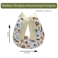 Almofada de Amamentação Confortável com Estampa Floresta - Design Ergonômico e Prático - imagem 4