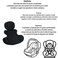 Almofada Conforto Premium para Carrinho, Bebê Conforto e Cadeirinha - Preto - imagem 3