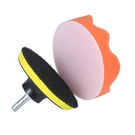 Kit de Almofadas de Polimento 10 Peças - Espuma Waffle, Lã e Suporte para Moedor Orbital - imagem 3