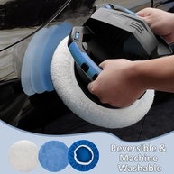 ThinkWork Almofadas de Polimento para Carro - Kit com 10 Peças em Microfibra, Lã e Lã Coral | Ideal para Polimento e Aplicação de Cera Automotiva - imagem 4