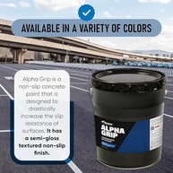 Tinta Antiderrapante Alpha Grip para Concreto e Asfalto - Acabamento Seguro e Durável (Vermelho, 5 Galões) - imagem 5