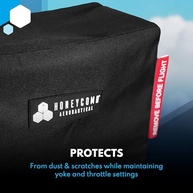 Capa Protetora Premium para Honeycomb Alpha Flight Yoke e Bravo Throttle Quadrant - Proteção e Estilo para seu Cockpit - imagem 4