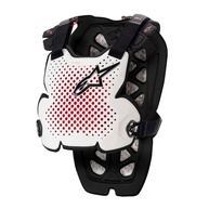 Protetor de Peito Alpinestars A-1 Branco/Preto/Vermelho - Proteção e Liberdade na Pista - imagem 1