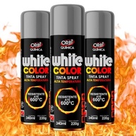 Kit 3 Tintas Spray Alta Temperatura Prata - Pinte Rodas, Escapamentos e Motores até 600°C - imagem 3