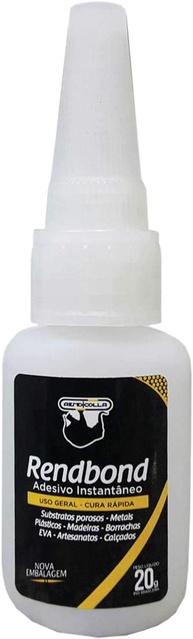 Cola de Alta Resistência Rendbond 02 - 20g | Adesivo Instantâneo Multisuperfície - imagem 1