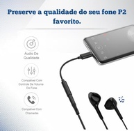Adaptador P2 para USB-C: Som de Alta Qualidade para Seu Smartphone | Motorola, Xiaomi, LG e Mais - imagem 4