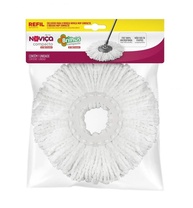 Refil de Microfibra para Noviça Mop Fit - Alta Absorção e Limpeza Sem Contato - imagem 1