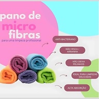 Kit com 5 Panos de Microfibra Multicoloridos - Alta Absorção e Não Risca Superfícies - imagem 5