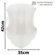 Bolha Parabrisa Alta Alongada Cristal para Yamaha Tenere 250: Conforto e Proteção Aerodinâmica - imagem 4