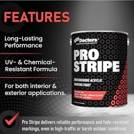 Tinta Pro Stripe para Marcação de Linhas - Alta Definição e Durabilidade (Branca, 3,5L) - imagem 4