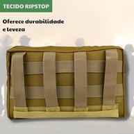 Bolso Modular Vertical Ripstop 15x25cm: Alta Resistência e Versatilidade para seu Equipamento Tático - imagem 5