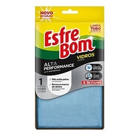 Pano Limpa Vidros EsfreBom Alta Performance - Microfibra Azul Bettanin - imagem 2