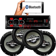 Kit Som Automotivo Completo: Rádio Bluetooth MP3 + 4 Alto Falantes 5" e 6" Leson - imagem 2