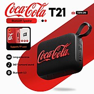 Alto-Falante Bluetooth Coca-Cola T21: Som 360° e Portátil! - imagem 1