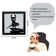 Quadro Decorativo Hollow Knight - Design Exclusivo 20x20cm com Textura em Alto Relevo - imagem 4