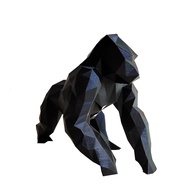 Gorila 10cm Altura - Estatueta 3D Preta para Decoração e Ambientes Modernos - imagem 1