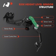 Kit Sensor Nível Altura Suspensão A-Premium para Cadillac Escalade, Chevrolet Tahoe, Avalanche, Suburban, Yukon (Dianteiro e Traseiro - 4 Peças) - imagem 4