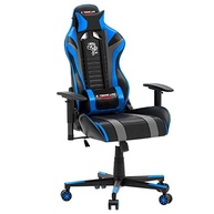 Cadeira Gamer Black Hawk ELG - Reclinável 180°, Apoio Cervical, Ajuste de Altura, Até 150kg, Preto/Azul - imagem 5