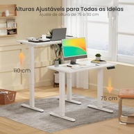 Mesa com Regulagem de Altura Flexi~Spot - 3 Botões de Memória, Design Ergonômico para Escritório e Gaming - imagem 3