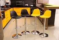 Kit 2 Banquetas Giratórias Eames com Ajuste de Altura - Ideal para Cozinha e Área Gourmet - imagem 3