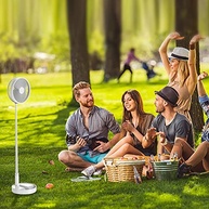 WYB Ventilador Dobrável Portátil Recarregável - 4 Velocidades, Altura Ajustável, USB, Silencioso - imagem 3
