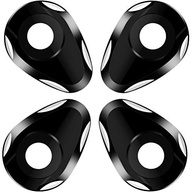 Espaçadores de Alumínio CNC para Piscas de Moto - Personalize seu Estilo (Preto) - imagem 4