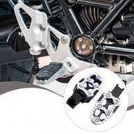 Apoios de Pé para Moto KiBcsLic: Segurança e Conforto Universal em Liga de Alumínio (Prata) - imagem 3