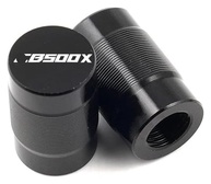 Kit Acessórios CB500X 2013-2022: Ampliador de Cavalete Lateral e Tampas de Válvula (Alumínio CNC Preto) - imagem 2