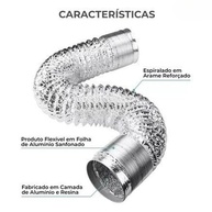 Duto Flexível 150mm 2,5m Alumínio - Conexão Perfeita para Coifa e Exaustor - imagem 5