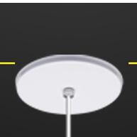 Kit 3 Lustres Vegas Cinza/Branco: Elegância em Alumínio - imagem 1