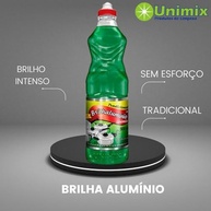Kit 3 Brilha Alumínio Tradicional Unimix 500ml - Limpa e Dá Brilho em Utensílios de Alumínio - imagem 3