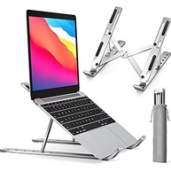 Suporte de Alumínio Premium para Notebook 10-17" com 6 Ângulos Ajustáveis - Ergonômico e Dobrável para Macbook, iPad, HP, Dell - imagem 2