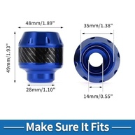 Protetor de Queda Sliders para Moto/Scooter - Liga de Alumínio Azul (2 Peças) - imagem 4