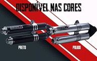 Escapamento Coyote Competition Duplo Alumínio Preto para Fazer 150 / YBR 150 Factor (2016+) - imagem 4