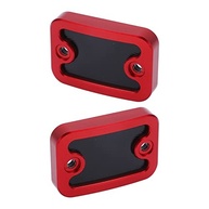 Tampa Reservatório Fluido Freio Dianteiro Alumínio CNC Vermelha para Yamaha NMAX 155/125 (2 Peças) - imagem 3
