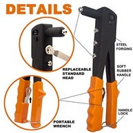Kit Rebites Cegos Alumínio ISPINNER 225 Peças + Rebitador Manual Resistente | Fixação Profissional e DIY - imagem 5