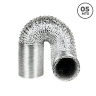 Duto Aluminizado Flexível 125mm Sem Isolamento - 5 Metros | Ideal para Cozinhas, Ar Condicionado e Exaustores - imagem 2