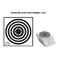 Alvos de Tiro 14x14: Pacote com 100 Unidades - imagem 1