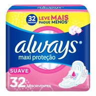 Always Proteção Total: Absorvente Suave com Abas - 32un - imagem 1