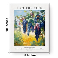 Arte de Parede Cristã I Am the Vine John 15:5 - Impressão em Tela Moderna com Moldura 20x25cm - imagem 3