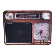 Rádio Portátil Bluetooth 5.0 USB SD AM FM - Lanterna e Bateria Interna (Marrom) - imagem 2