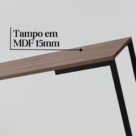 Aparador Buffet Retro Estilo Industrial Luxo com Pés de Aço e MDF Amadeirado - imagem 4