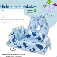 Almofada de Amamentação com Ninho Redutor Azul - Conforto e Segurança para Bebês - imagem 4
