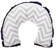 Apoio para Amamentação Biramar Baby Brooklyn Chevron Cinza/Marinho - Conforto e Estilo para Mães Modernas - imagem 1