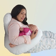 Almofada de Amamentação para Gêmeos Happy Line Rosa - Conforto e Praticidade em Um Só Produto - imagem 5
