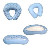 Almofada de Amamentação Bebê Luma Baby - Conforto Ergonômico com Estilo Azul Coroa - imagem 5