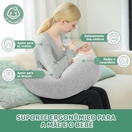 Almofada de Amamentação com Design Ergonômico – Conforto e Suporte Máximo para Mães Modernas - imagem 5