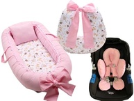 Almofada de Amamentação com Ninho Redutor e Redutor de Bebê Conforto Fox Rosa - Kit Completo para Mães Modernas - imagem 2